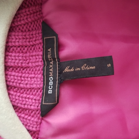 BCBG Pink Sleeveless Winter Vest - Picture 2 of 5